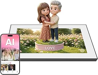 Magic Frame [AI Photo to Video] – 10.1" FHD WiFi Digital Picture Frame, AI Motion Sensor, Old Photo Alive, Unlimited Cloud Storage, Picture Share with APP, Touchscreen, Gift for Loved One