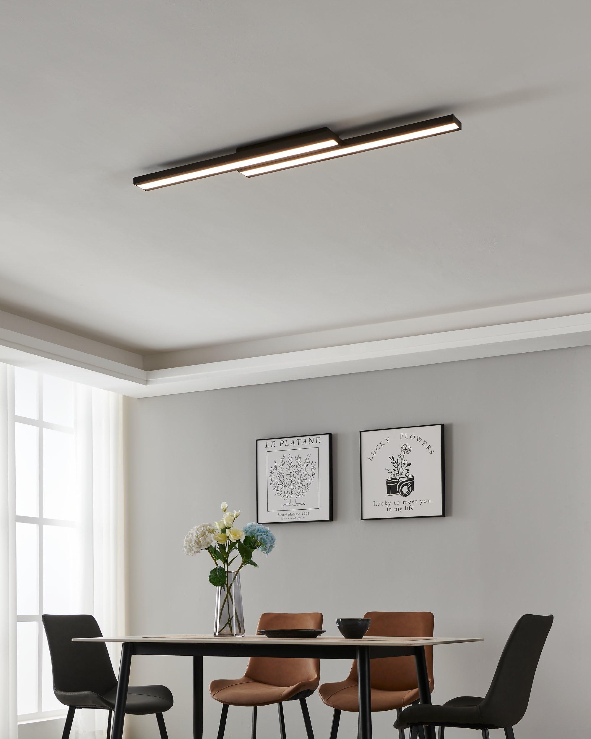 EGLO connect.z Smart-Home LED Panel Saliteras-Z, ZigBee | App und Sprachsteuerung Alexa, Lichtfarbe einstellbar (warmweiß-kaltweiß), RGB, dimmbar, Metall Deckenlampe schwarz