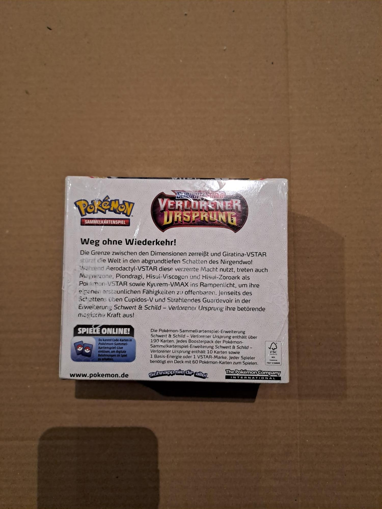 Pokemon Booster 36 Pack - Verlorener Ursprung - Schwert & Schild 11