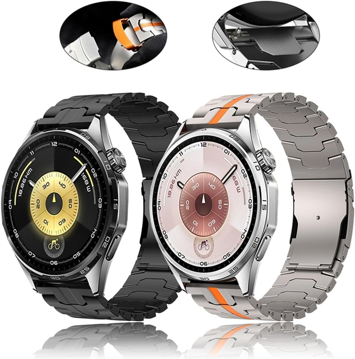 22mm Titanium Strap For Huawei Watch GT6/GT6Pro Business Metal Band For Huawei GT5 Pro/GT4 46mm Replace Bracelet Accessories