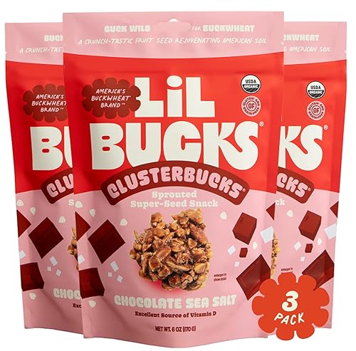 Clusterbucks - Granos de superalimentos sin granos, granola apta para dieta cetogénica con trigo sarraceno germinado cultivado regenerativamente,
