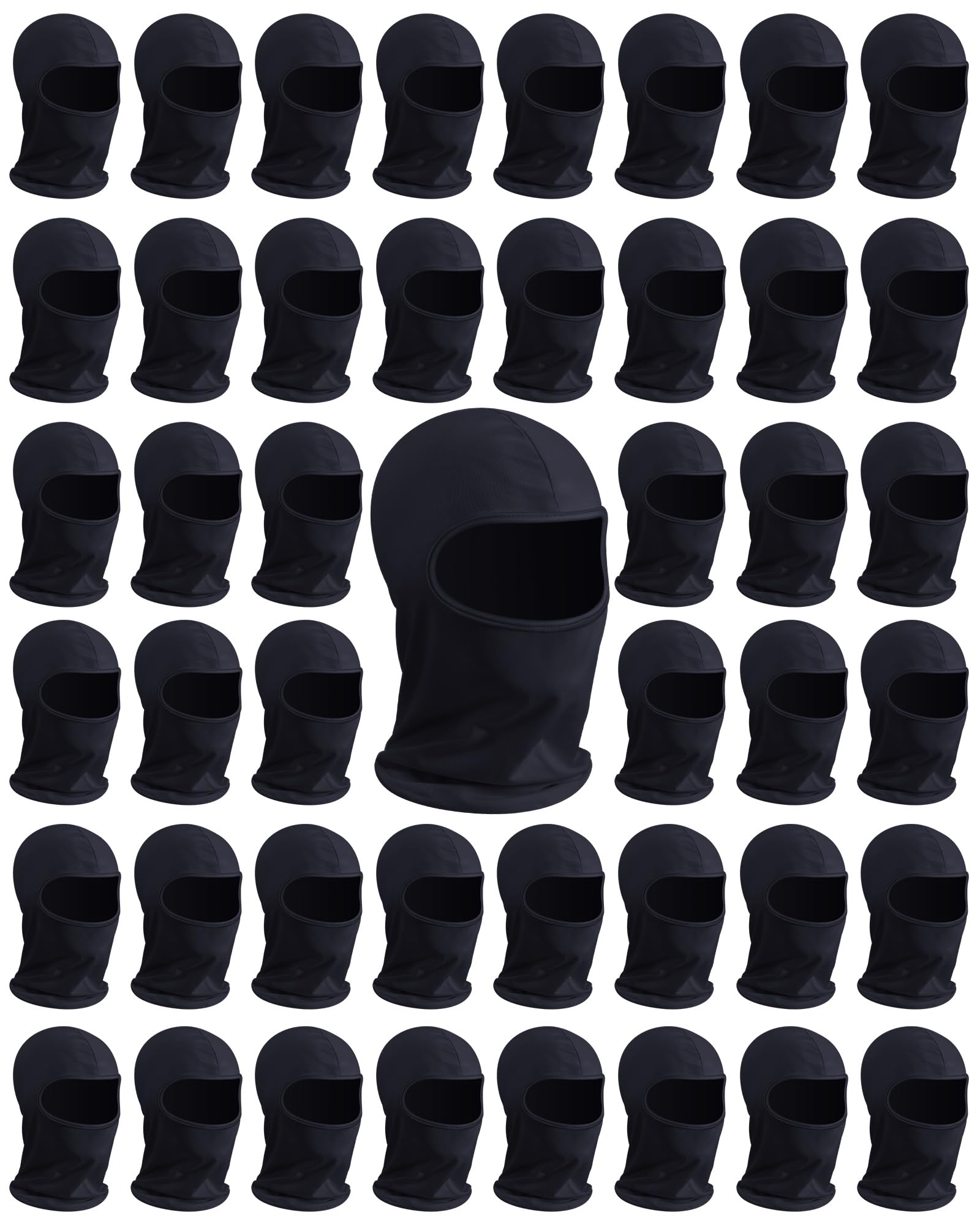 Panitay 25 Pack Spray Sock Head Socks Painters Hood Mask,Black