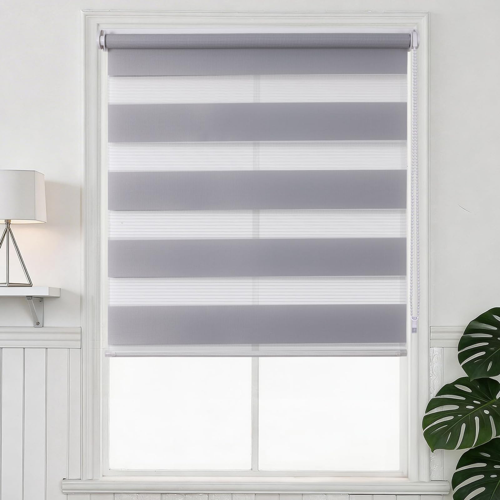 Day and Night Roller Blinds Stick on No Drill Easy Fit Zebra Window Blind