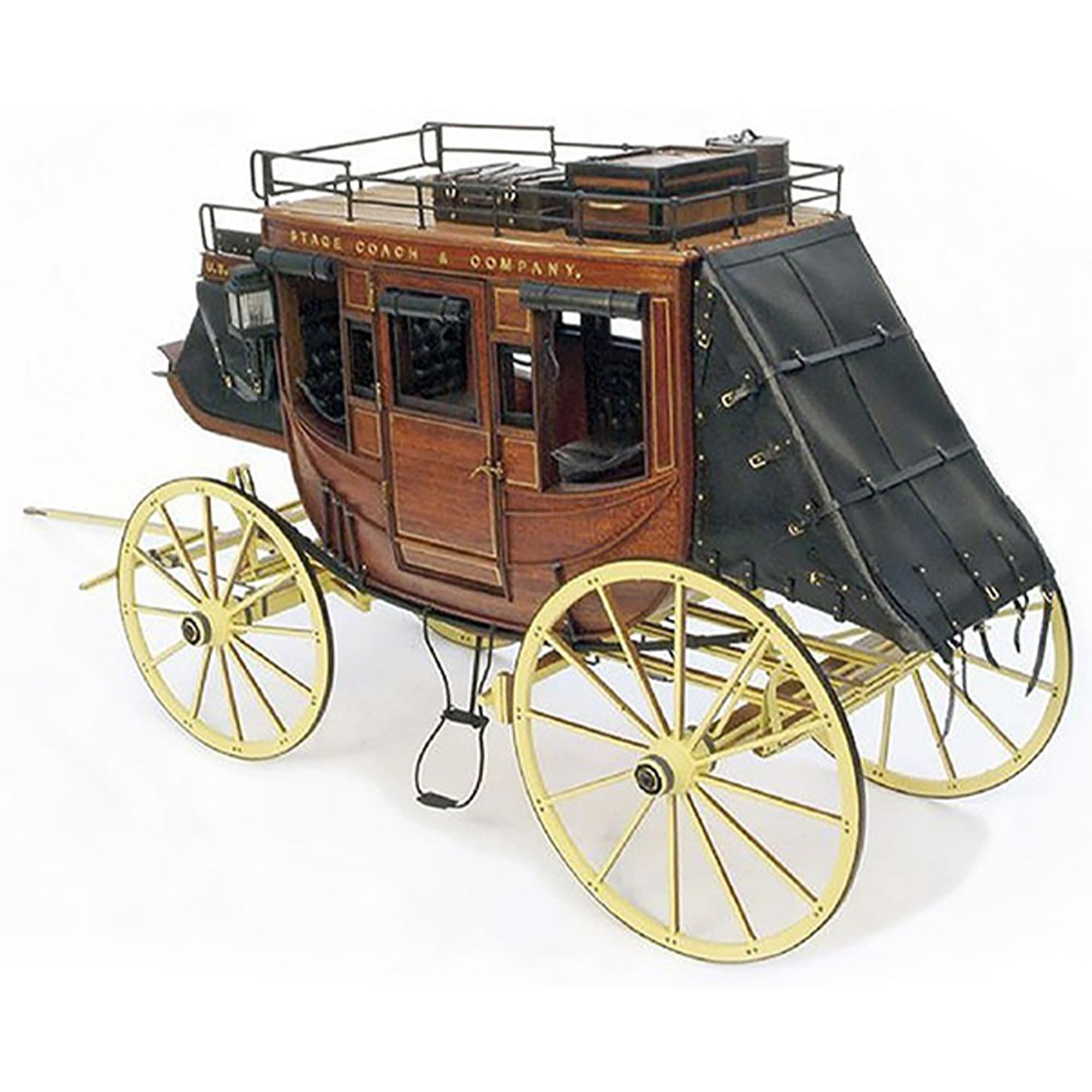 Amazon | 木製模型キット 鉄道の登場まで長く使用されステージコーチの