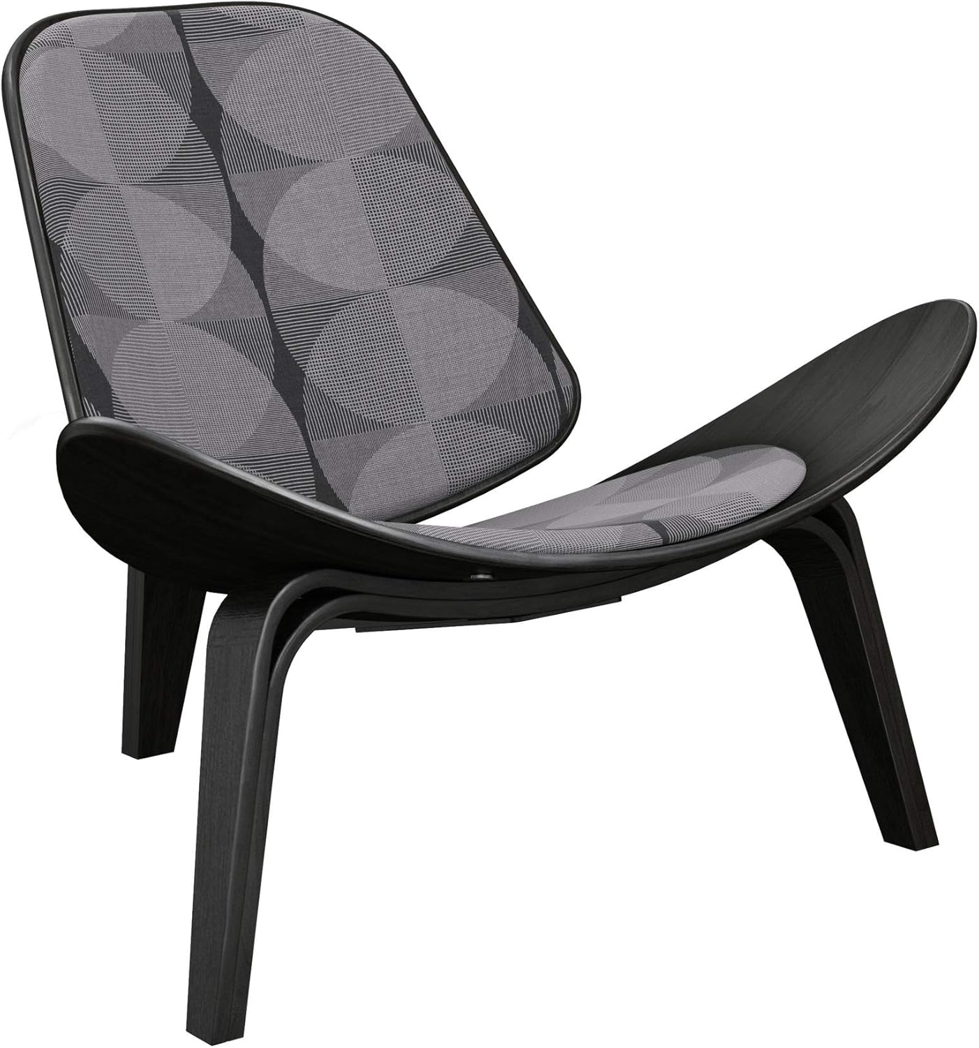 Amazon.com: NyeKoncept Smokescreen Shell Chair, Black : Home & Kitchen