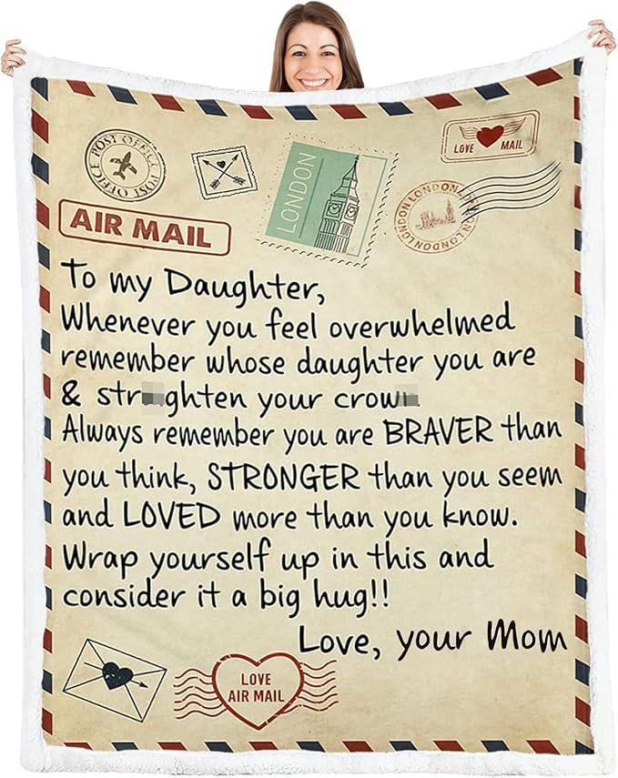 LOVINSUNSHINE Daughter Gift Blanket Unique Birthday Gifts