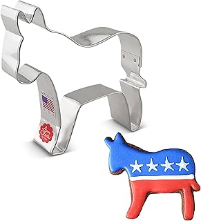 Ann Clark Cookie Cutters Democratic Donkey Cookie Cutter 3.75" Made in USA