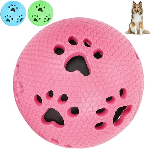 Miniatura 5 de Bola de masticar para mascotas, bola de dentición limpia para mascotas, bolas de comida con fugas para mascotas, pelota de juguete para perros, bola