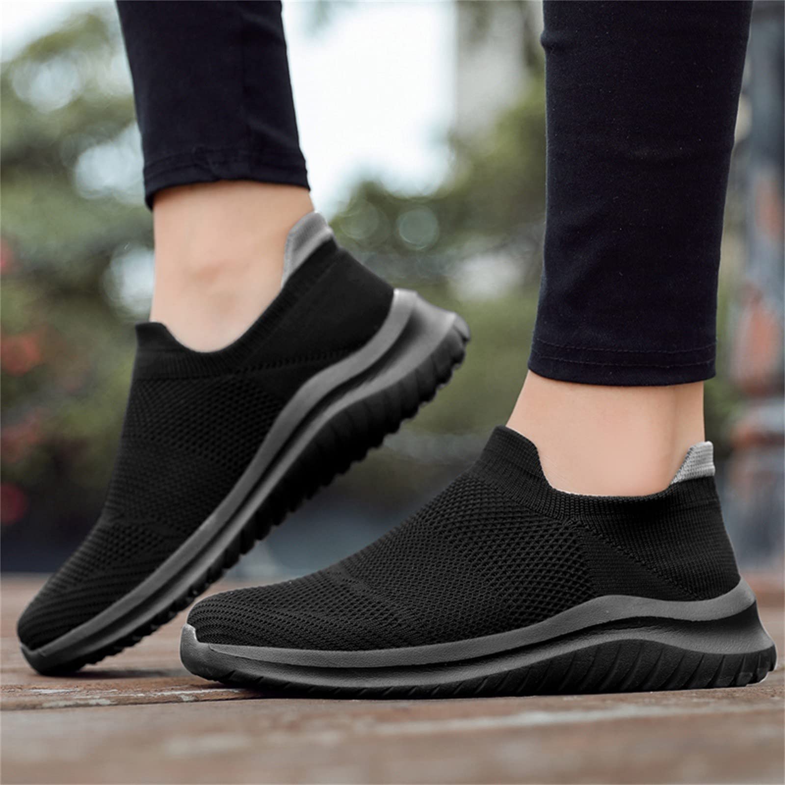 Zapatos ortopédicos para mujer con plataforma para fascitis plantar | Zapatillas de gimnasio de espuma viscoelástica | Malla transpirable y ligera para fitness y uso atlético | Casual y cómodo