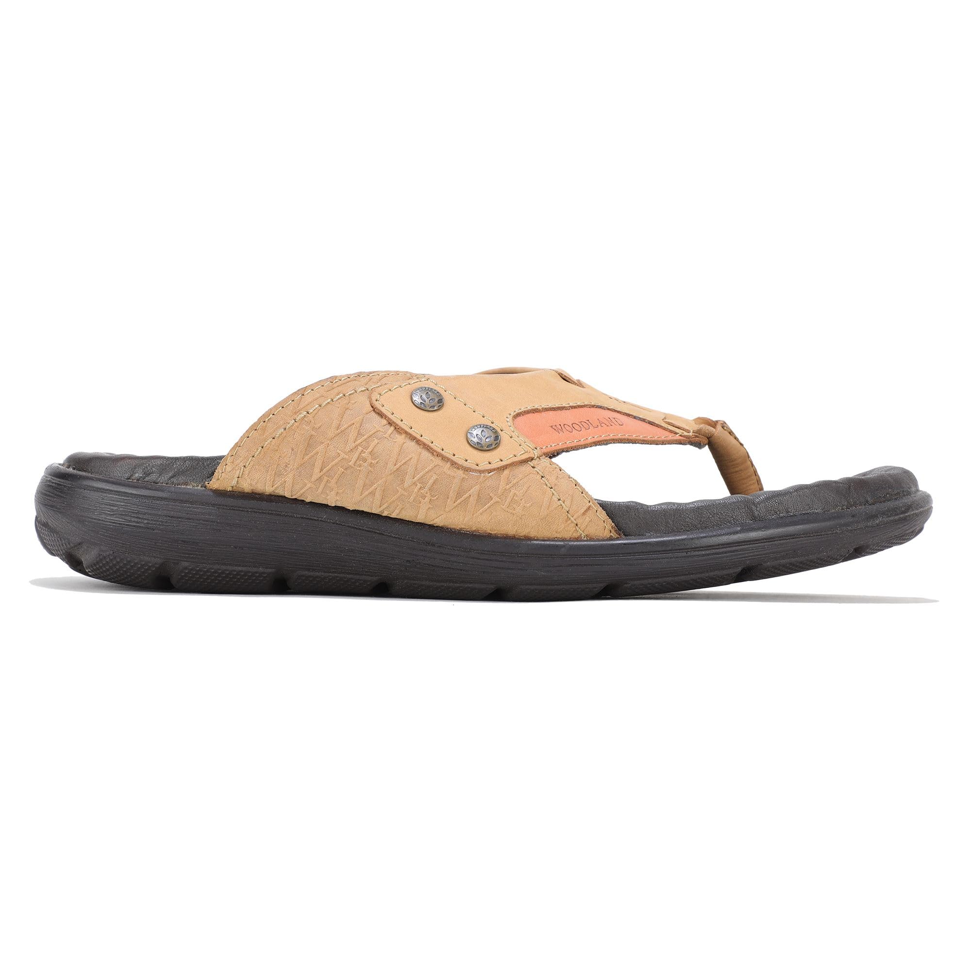 woodland Men Camel Slipper-picture-20