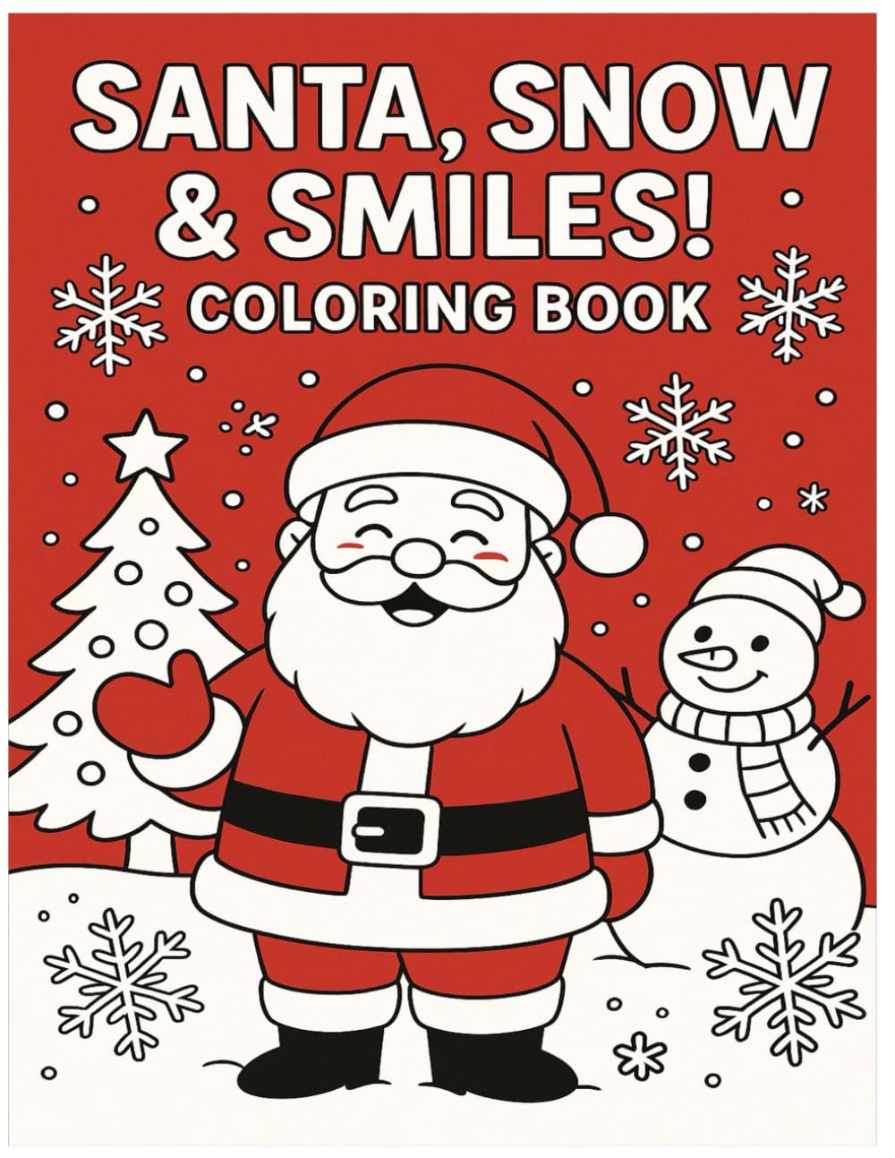 Santa, Snow & Smiles!: Coloring Book