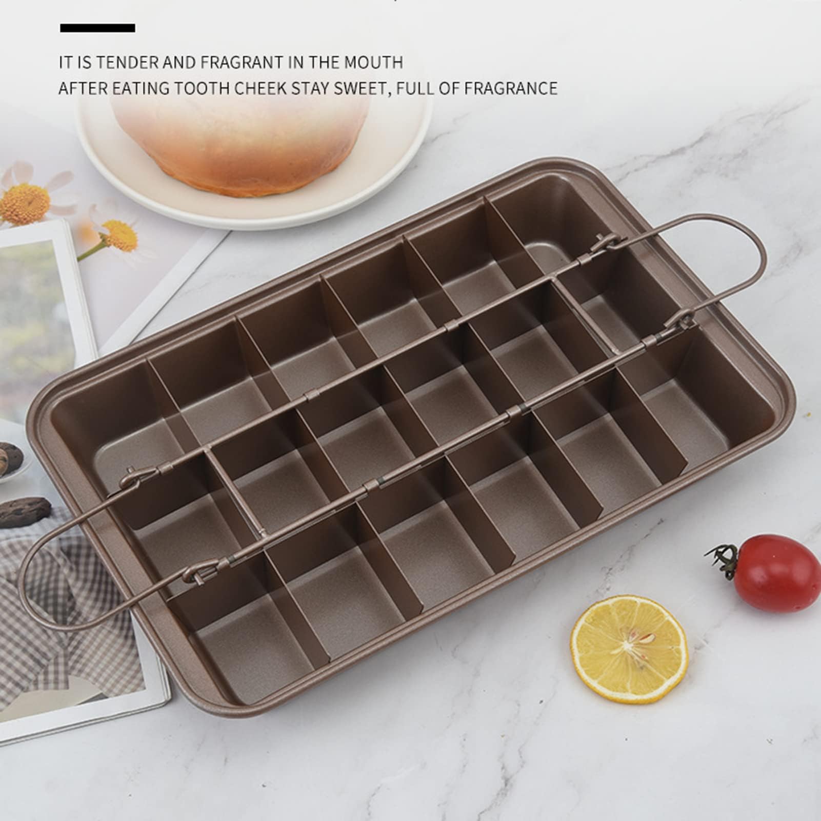Teglia da Forno per Brownie Teglia da Forno per Brownie Teglia da Forno Antiaderente in Acciaio Ad Alto Tenore di Carbonio Acciaio Ad Alto Tenore di Carbonio per Ciambella Torta