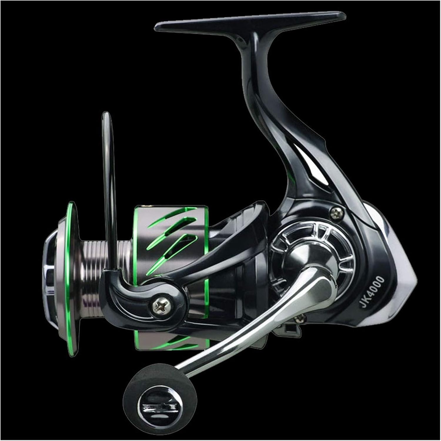 Fishing Reels Fishing Reel JK1000-4000 Spinning Reel Powerful Brake System Oblique Metal Spool Reel Fishing Saltwater Reel for Inshore Boat Rock Freshwater Saltwater