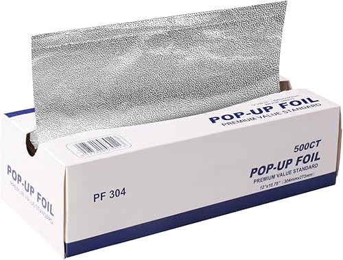 Hojas de papel de aluminio, hojas de aluminio precortadas, papel de aluminio resistente para procesamiento de alimentos en el hogar, restaurante,