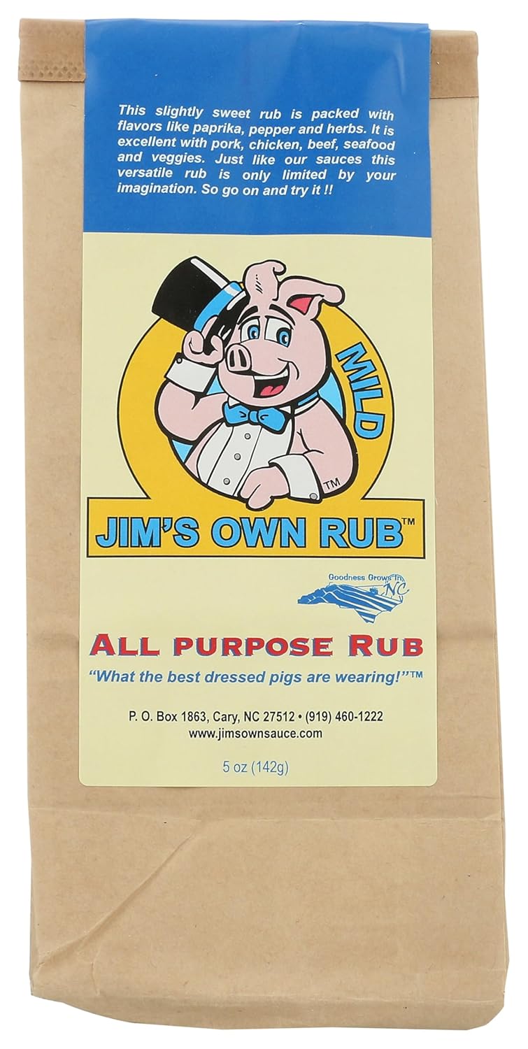 JIMS OWN SAUCE All Purpose Rub Mild, 5 OZ
