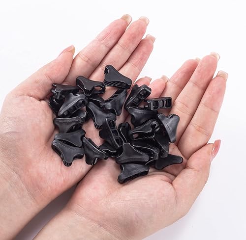 Miniatura 14 de Paquete de 30 tensores fluorescentes ultraligeros para tienda de campaña, tensores de cuerda de cuerda de tendencia, ajustador de cuerda