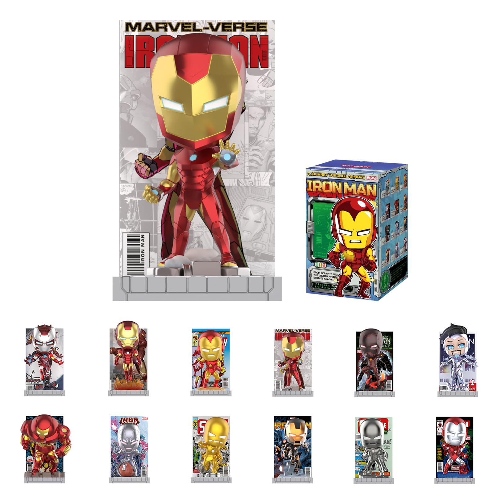 POP MART Marvel Iron Man A Journey Through Armors Series Blind Box