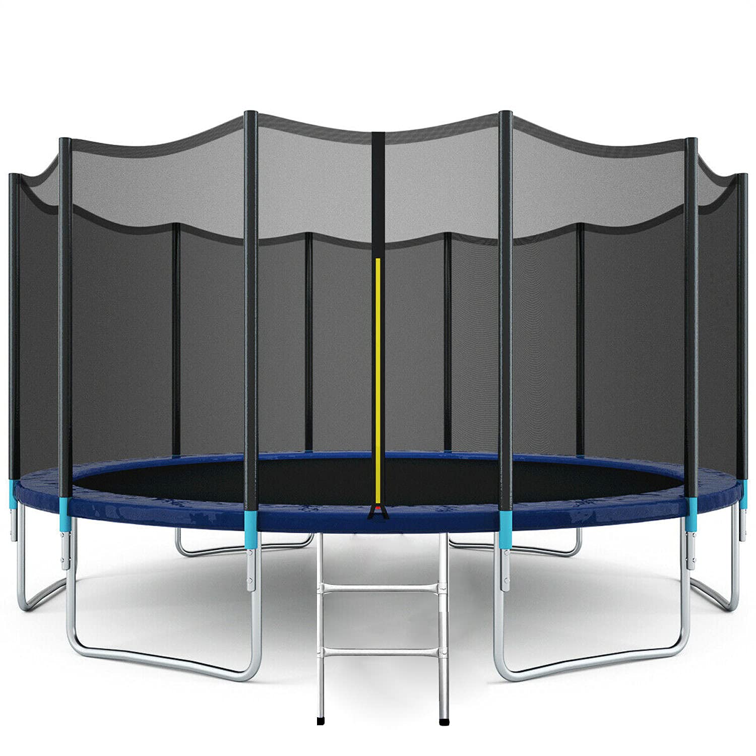 Pro Trampoline with Safety Enclosure, 16Ft Heavy Duty Jumping Mat and Spring Cover Padding for Kids and Adults