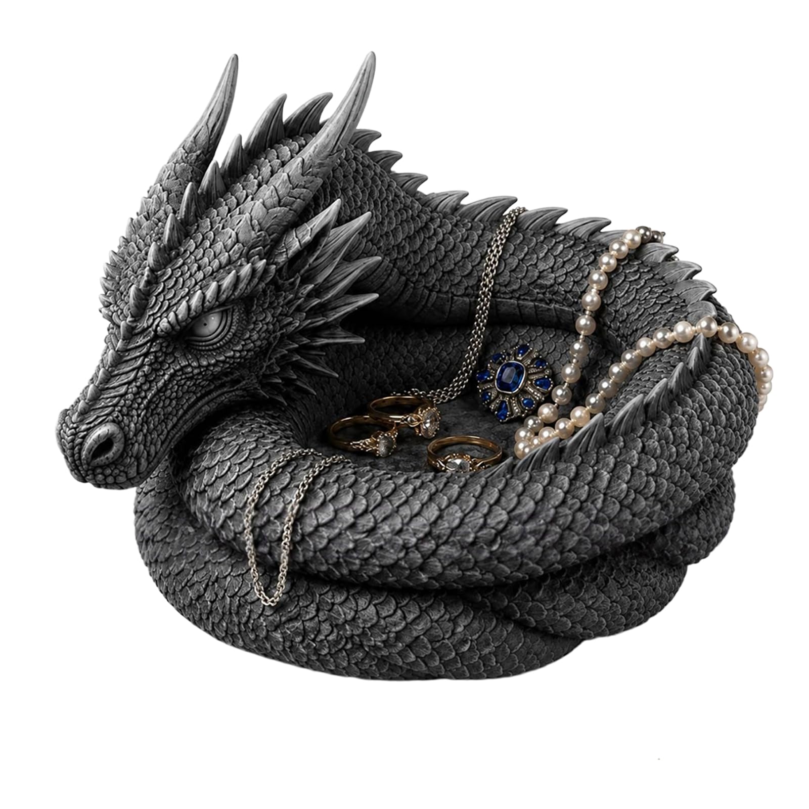 Shntig Practical Horse/Dragon Sculpted Storage Plate for Keys Coin and Small Accessories Decorative Tray for Desk or Dresser Decorative Planner Bowl