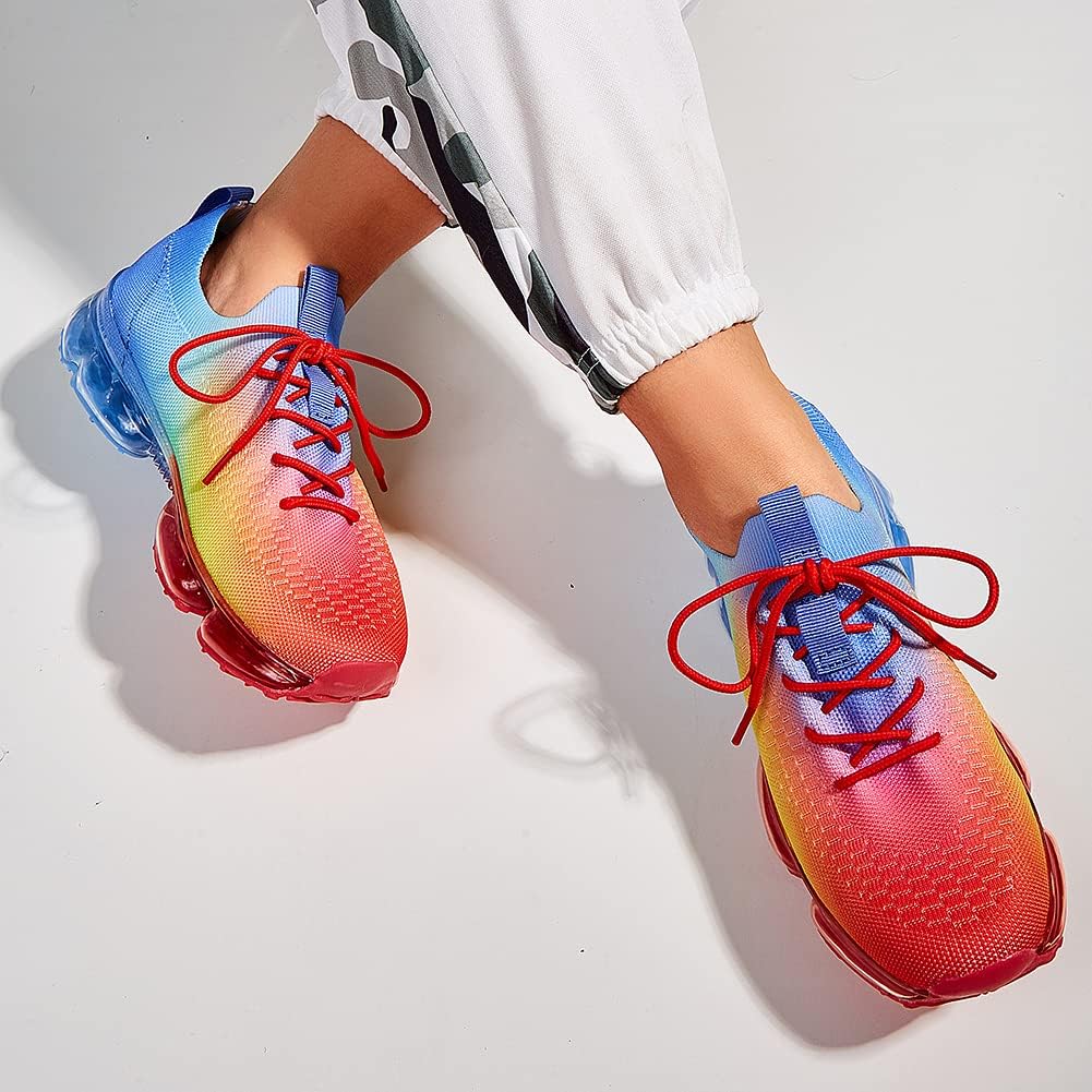 LUCKY STEP Women Air Cushion Fashion Sneakers Breathable Casual Comfortable Lightweight Walking Shoes - Image 3