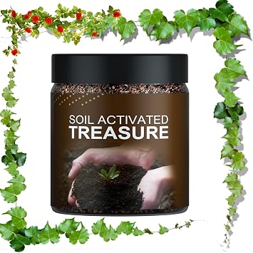 Soil Activated Treasure-You Will Be Amazed! Soil Amendments Plant Flower Fertilizer Activator, Improves Soils Hardening Activators Plant Fertilizers, Organic Soil Improver 100g,1PC