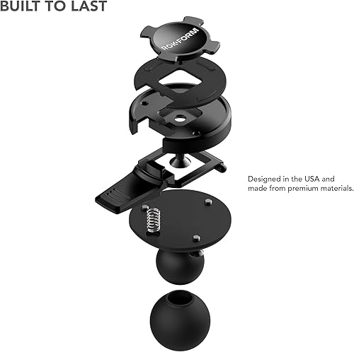 Miniatura 4 de Rokform Adaptador universal de bola de 1 pulgada, soporte de teléfono para motocicleta, asegura de forma segura cualquier funda de bloqueo giratorio