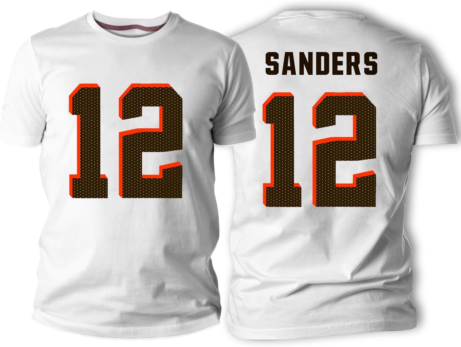 Shedeur Sanders #12 Cleveland Football T-Shirt Cotton Jersey