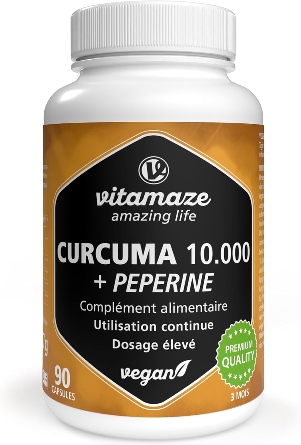 Curcuma 10.000 mg : Avis complet sur le complément bioactif hautement dosé avec Pipérine, 90 gélules pour 3 mois sans additif. Curcuma 10.000 mg : Avis complet sur le complément bioactif hautement dosé avec Pipérine, 90 gélules pour 3 mois sans additif.