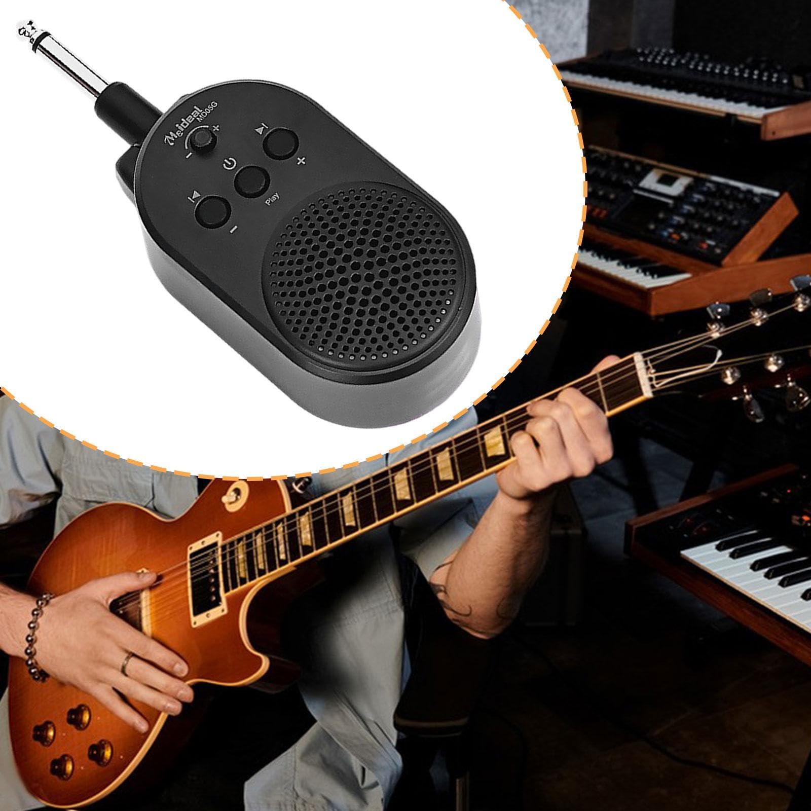 Mini Amplificatore per Chitarra Elettrica Da 5 W con Altoparlante, Distorsione Pulita Ricaricabile Professionale per Principianti Che Si Esercitano Qu