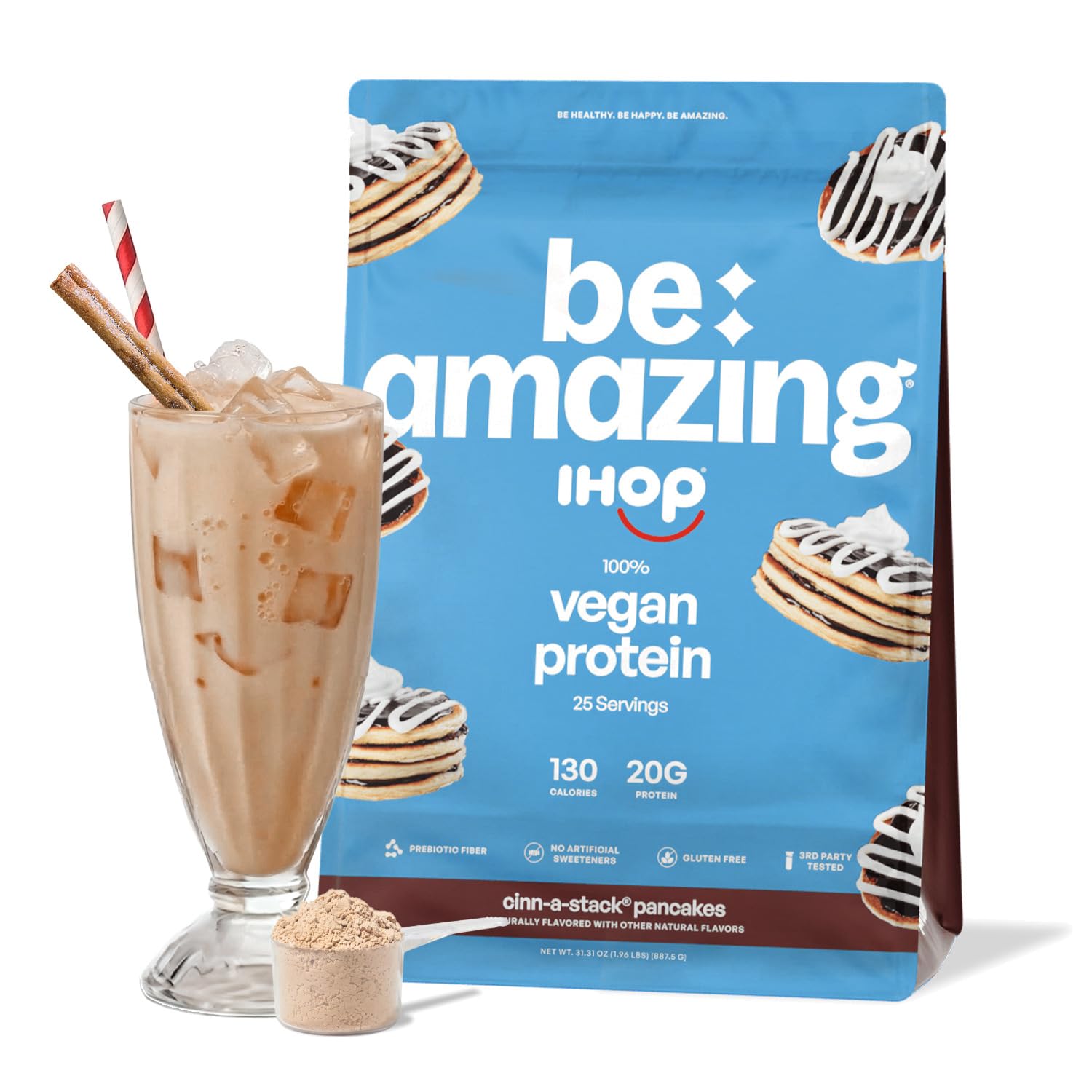 BE AMAZING Vegan 20g Protein Powder, Brown Sugar Oatmeal, 25 Servings — Amazon image 8