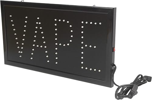 Miniatura 7 de FixtureDisplays Vape LED Sign Store Window Hanging para la venta Publicidad comercial 15144