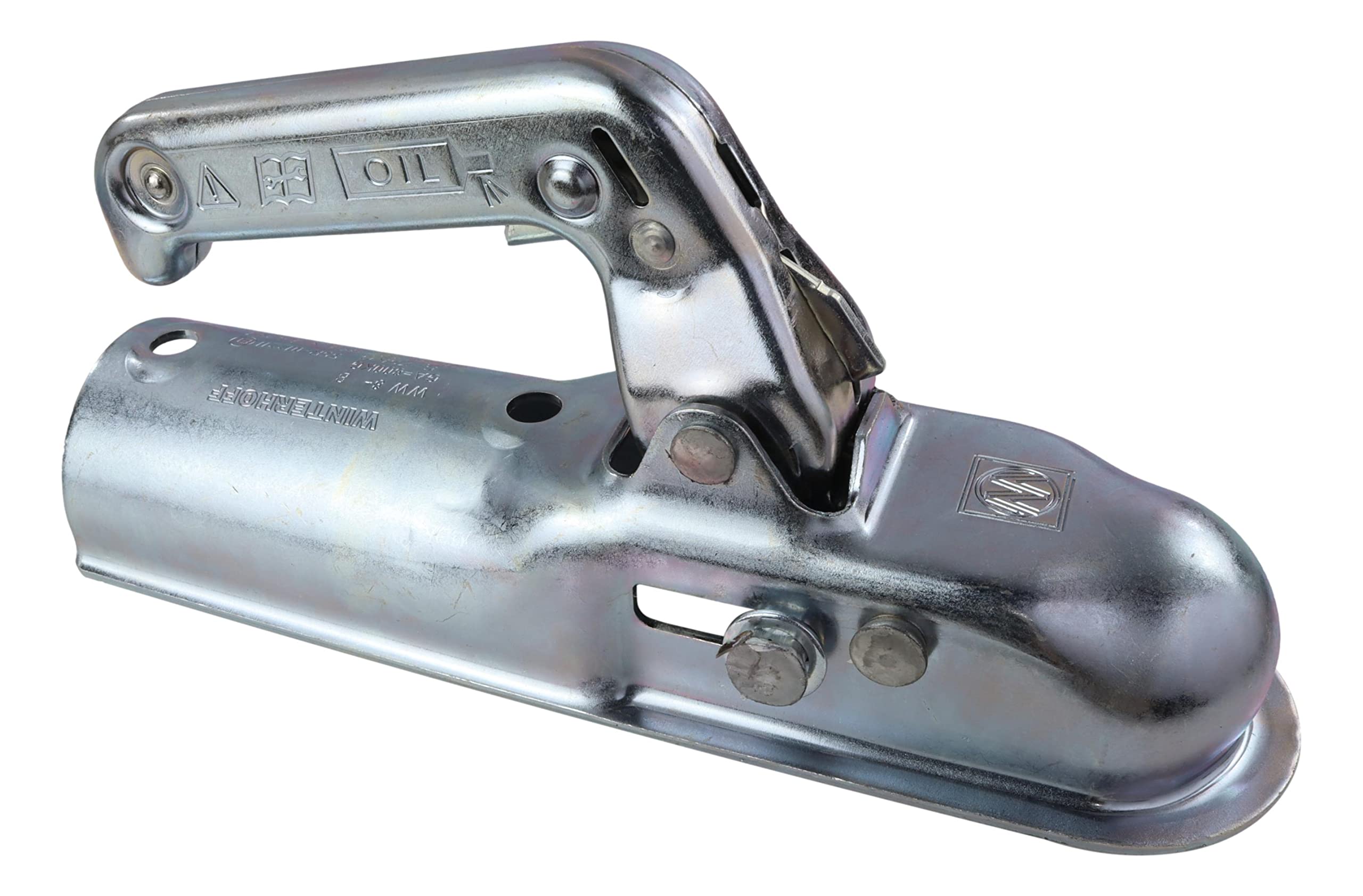 Winterhoff Zugkugelkupplung WW 8-B wie Albe Berndes EM 80 R Ausführung F Kugelkupplung Zugrohr rund 60mm Kupplung Zugmaul Anhänger Kupplung 05160