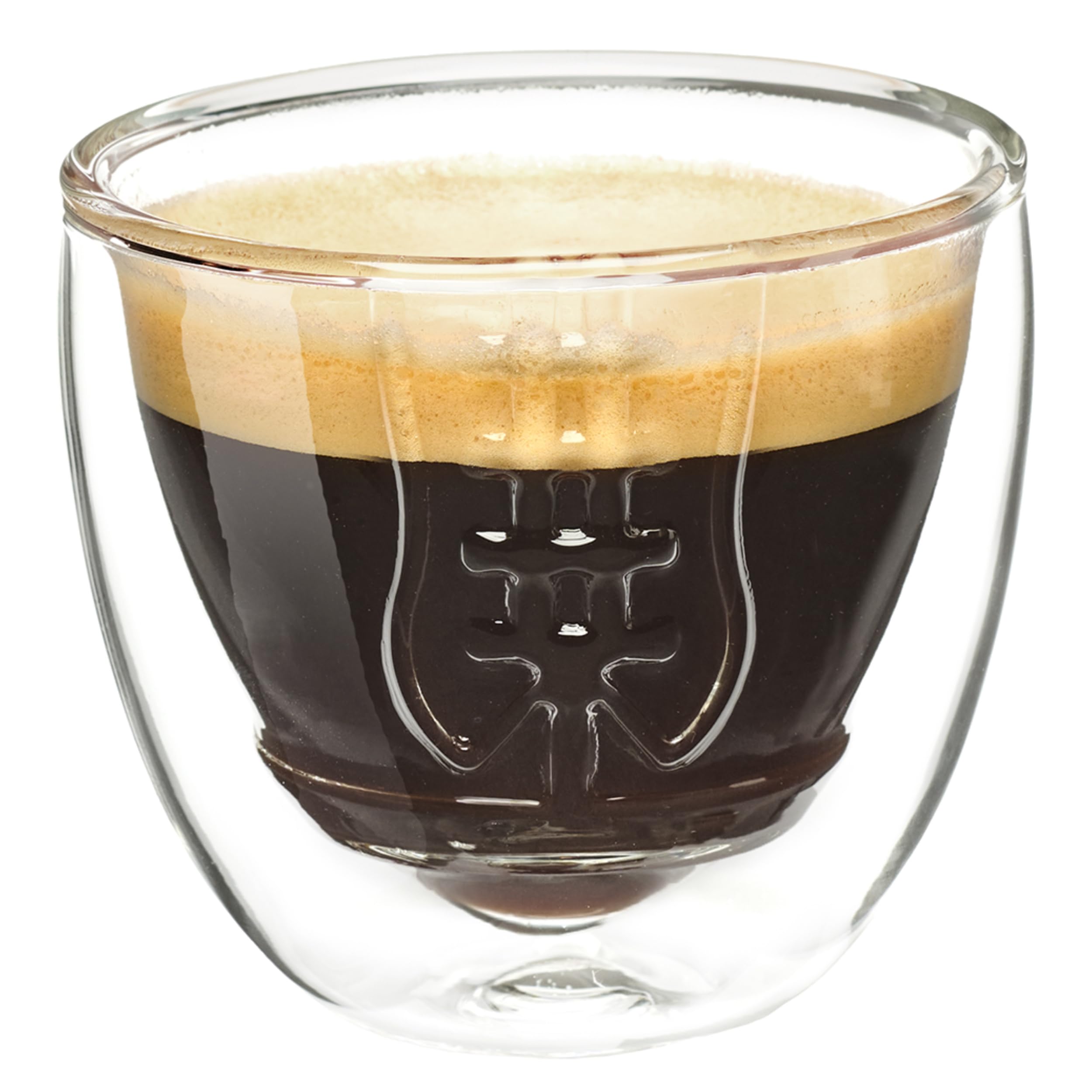 40YARDS American Football szklanki do espresso/filiżanki do espresso (2 x 100 ml) – szklanki borokrzemowe o podwójnych ściankach – szklanki do piłki nożnej jako dekoracja na imprezy piłkarskie