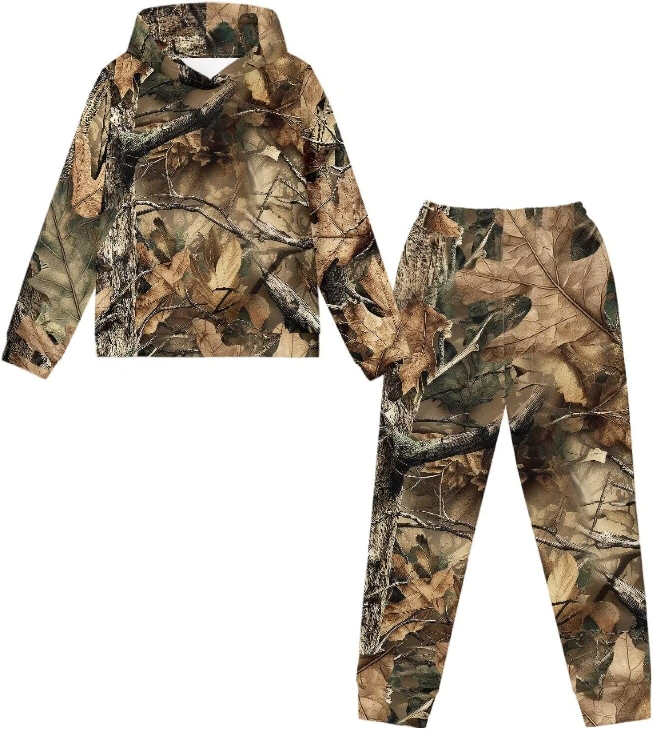 Dreaweet Sweatsuit Set for Boys Girls Size 5-12 Kids Hoodie Sweatshirt and Sweatpants Set Fall Casual Going Out Outfits