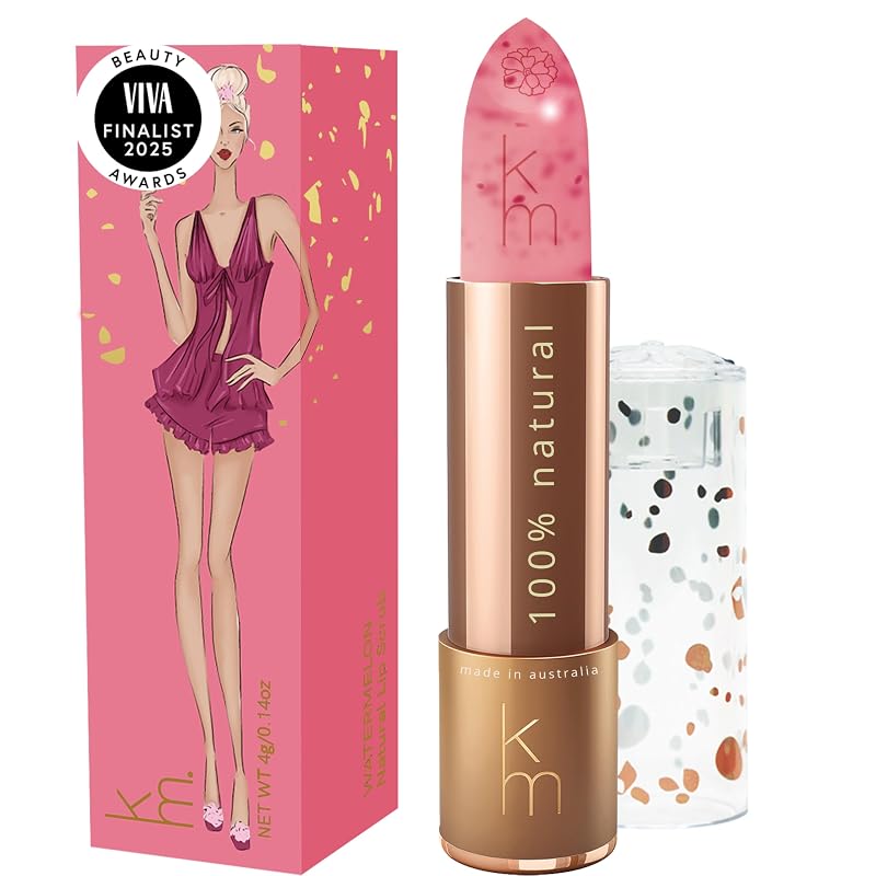 Esfoliante labial natural Karen Murrell em bastão, com cristais de açúcar, manteigas e óleos, modelo 42WS