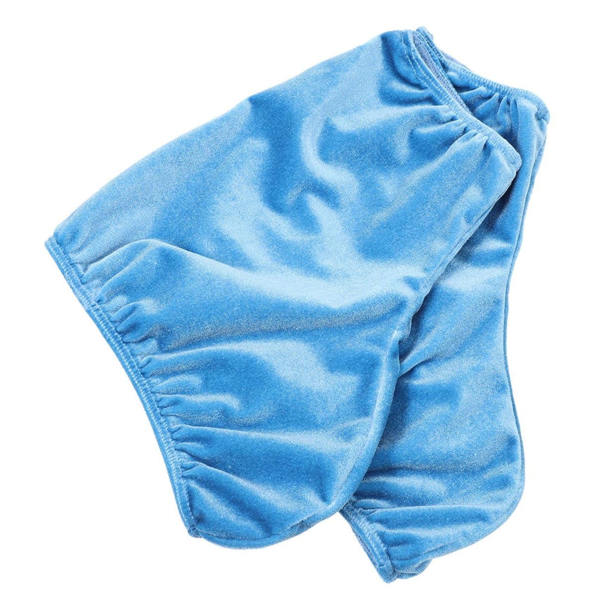 Healifty Skating Boot Covers Xl Light Blue Polyester Wear-resistant Boot Protector Sleeve for Figure and Roller Hockey Skates Training and Outdoor Use
