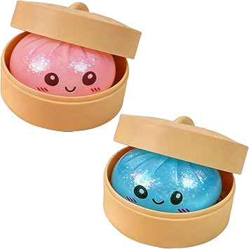 Glitter Dumpling, Glitter Dumpling Squishy Box, Dumplings Squishy, Dumplings Squishys - Soft Squeeze Decompression Dough 1PC-B