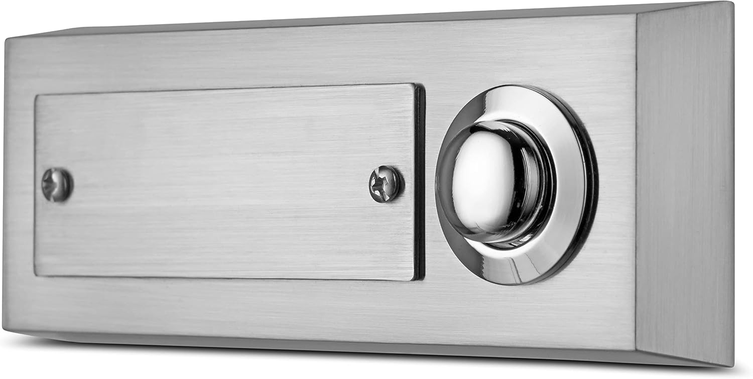 REV 0504361555 Doorbell Front Door Bell Plate (Metal), max. 42 V AC/DC