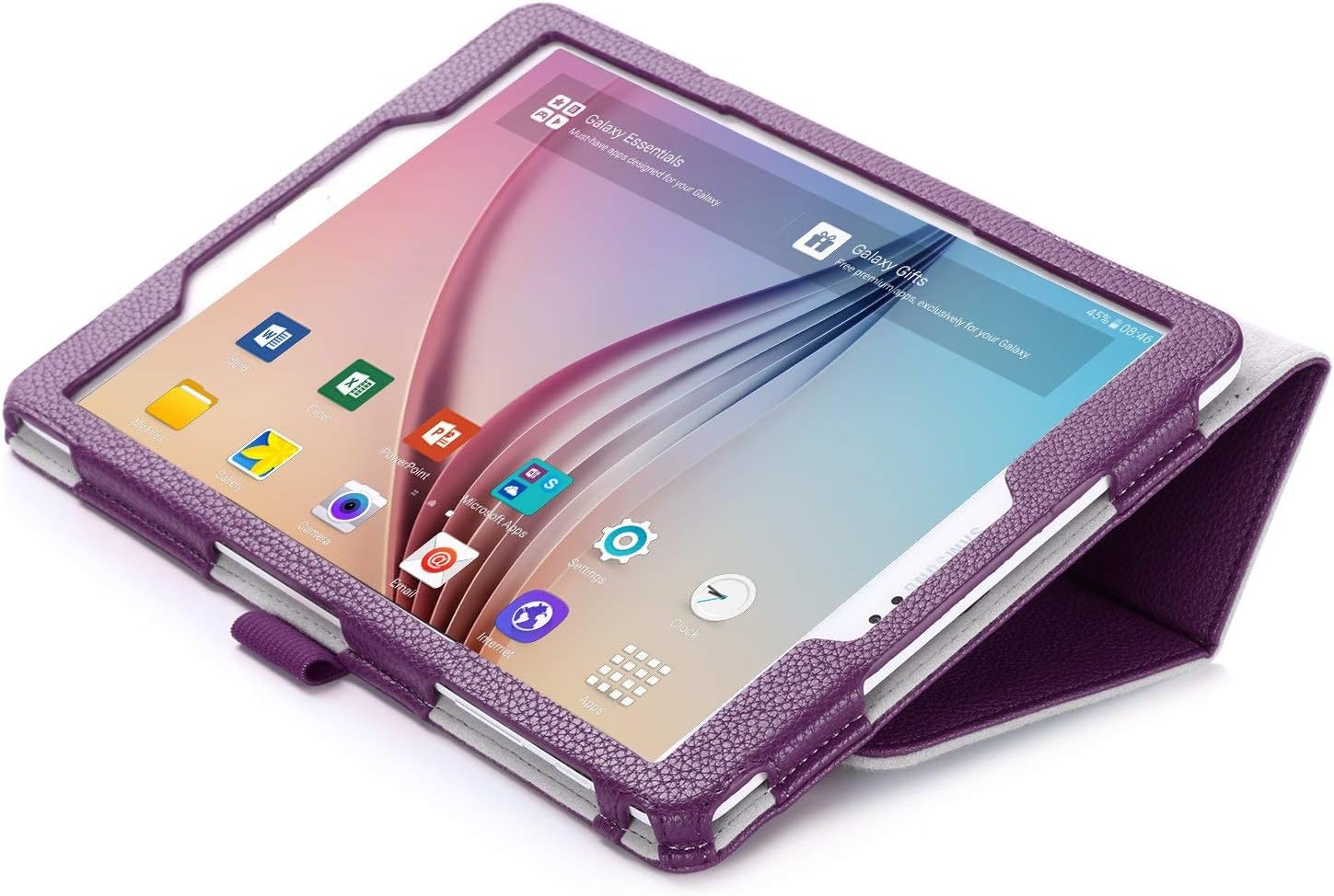 ProCase Galaxy Tab S2 9.7 Case - Stand Folio Cover Case for Galaxy Tab S2 Tablet (9.7 inch, SM-T810 T813 T815 T817 T818 T819), with Hand Strap, auto Sleep/Wake (Purple)