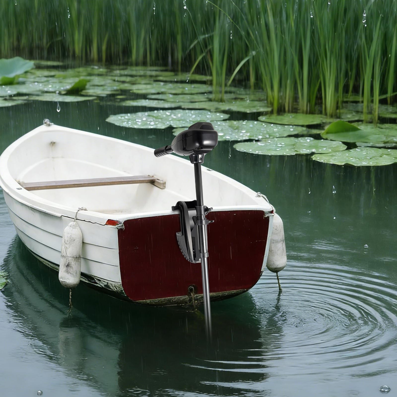 Elektrischer Aussenbordmotor 80lbs 12V Langschaft Bootsmotor