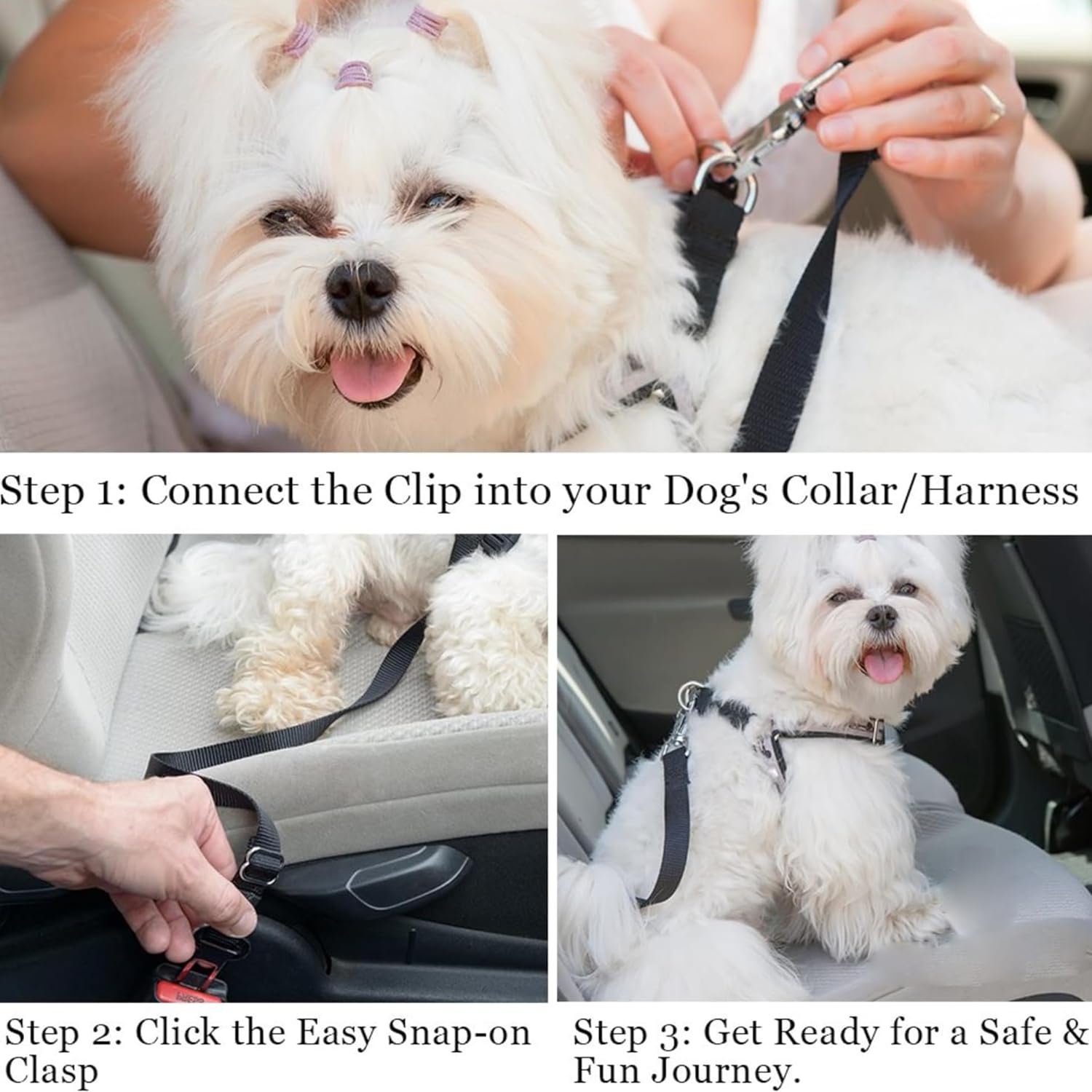 Cintura di sicurezza per cani auto, cintura di sicurezza per cani (2 pezzi) (01)