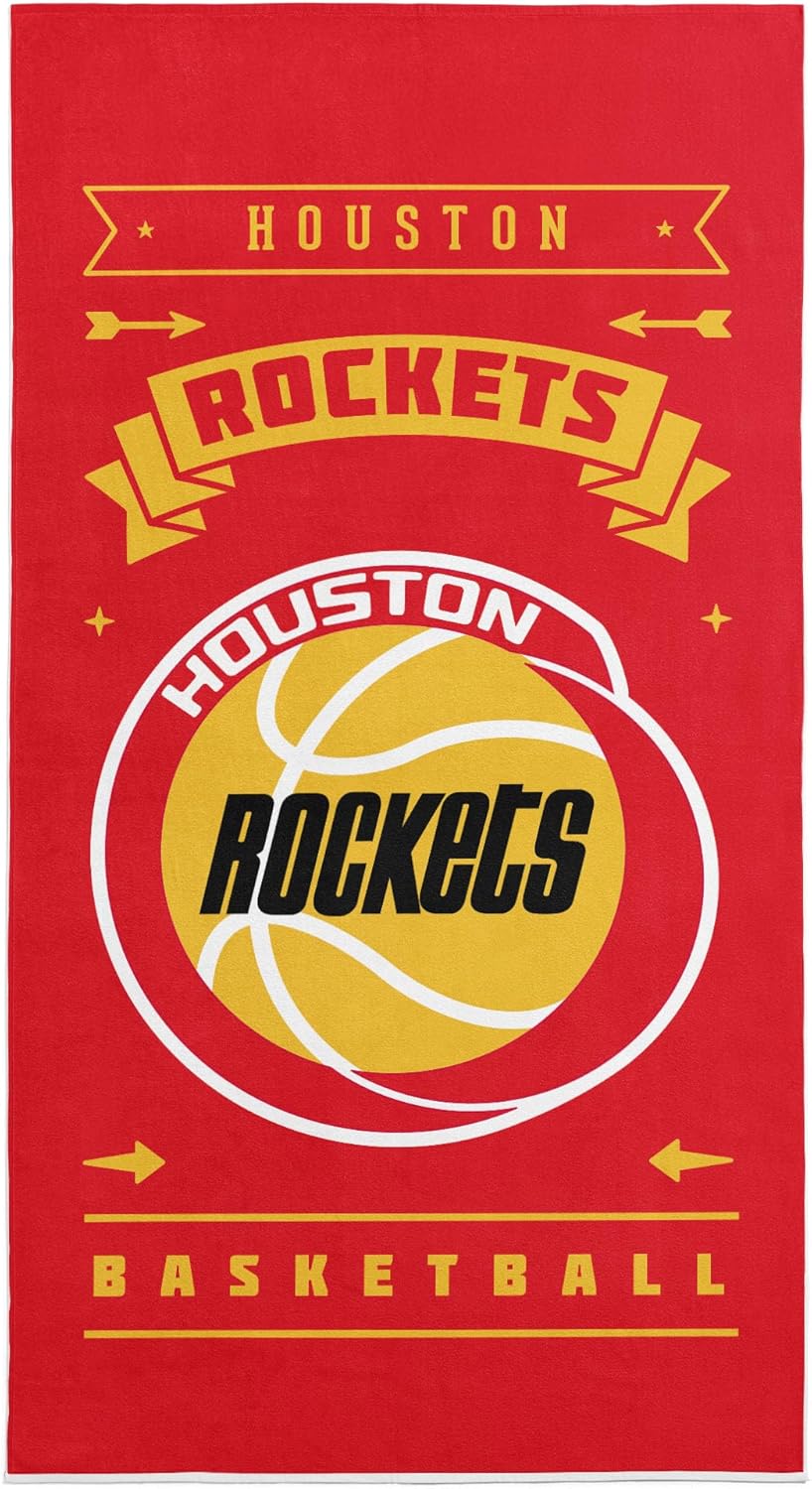 Northwest NBA Houston Rockets Beach Towel, 30" x 60", Hardwood Classics