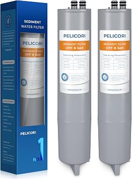 11 Plus/UPF 8 Sediment Replacement Filter, 2-Pack | Compatible with DuPure 11 Plus Sediment Filter & Platinum Pure Plus 2-Stage Filtration System Pre-Filter