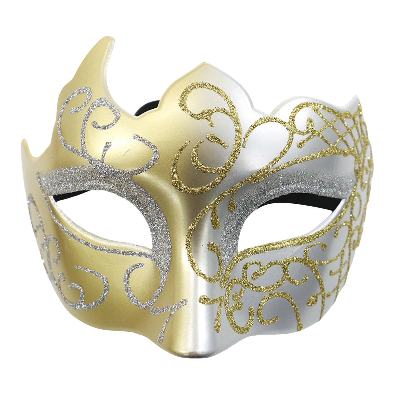 PAIDAXING Mens Luxury Masquerade Mask Vintage Venetian Party Ball Mask Plastic All Ages Ifor Halloween Christmas New Year Parties Rave Carnival Costumes