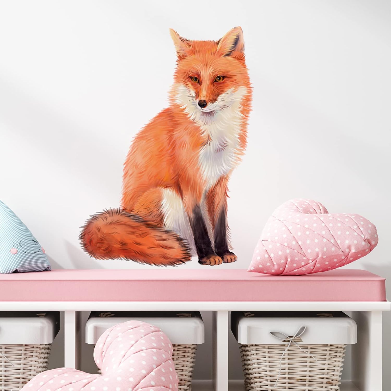RoyoLam Red Fox Wall Decal Nursery Animal Wall Sticker