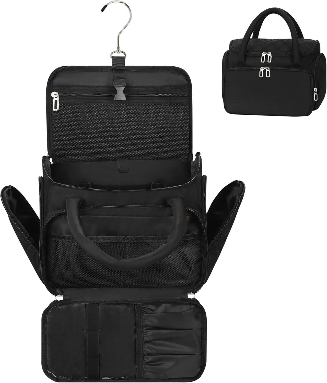 Hanging Toiletry Bag for Women – Travel Makeup Organizer
