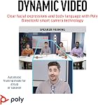 Poly Studio R30 4K Video Conferencing Bar (Plantronics) – Camera, Mic, & Speaker for Small Rooms – Automatic Camera Framing – Noise Reduction Technology – Works w/Teams, Google, Zoom –Amazon Exclusive