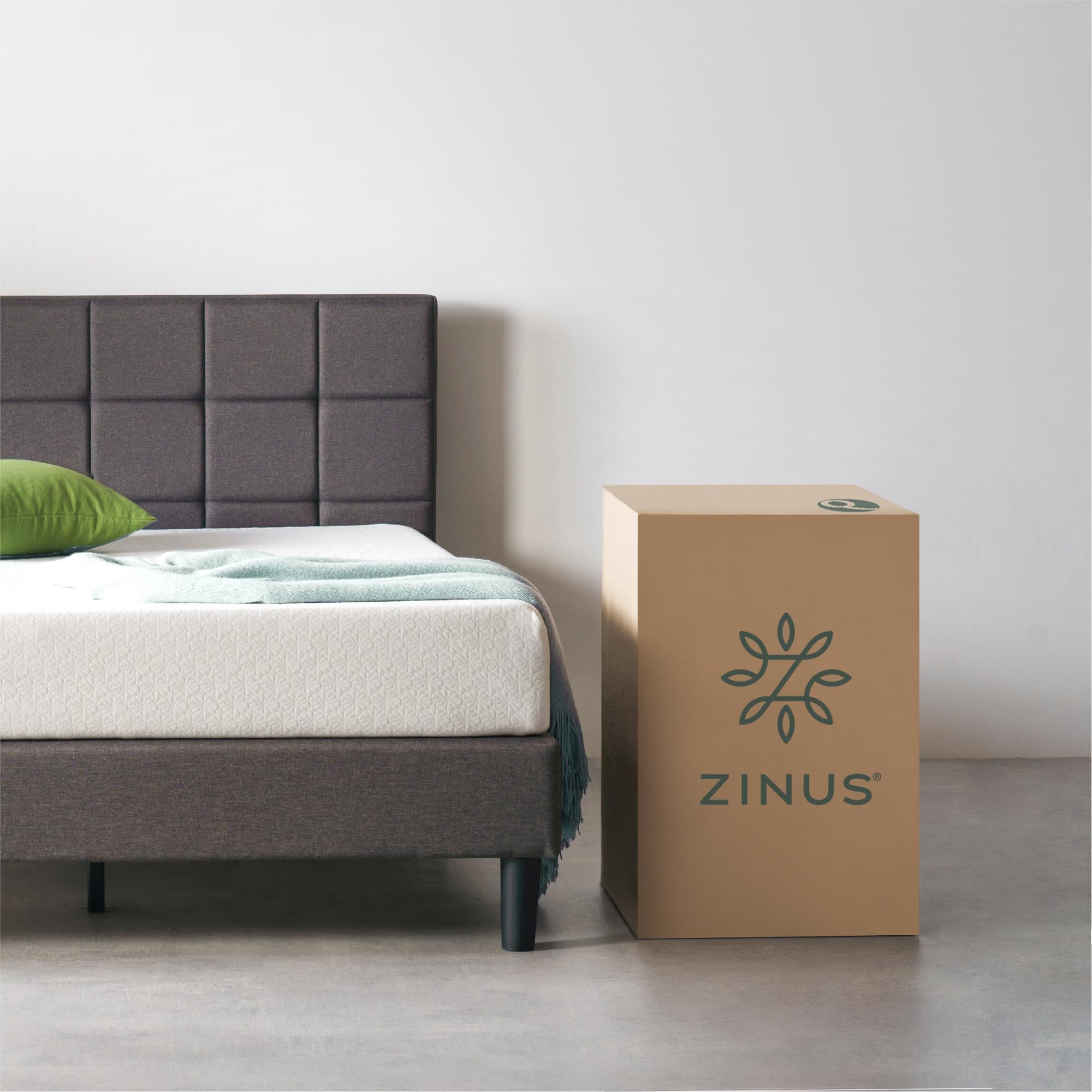 ZINUS8 Inch Green Tea ActivFresh(R) Memory Foam Mattress, Full, Mattress in A Box with Compact WONDERBOX Packaging, CertiPUR-US CertifiedOEKO-TEX STANDARD 100