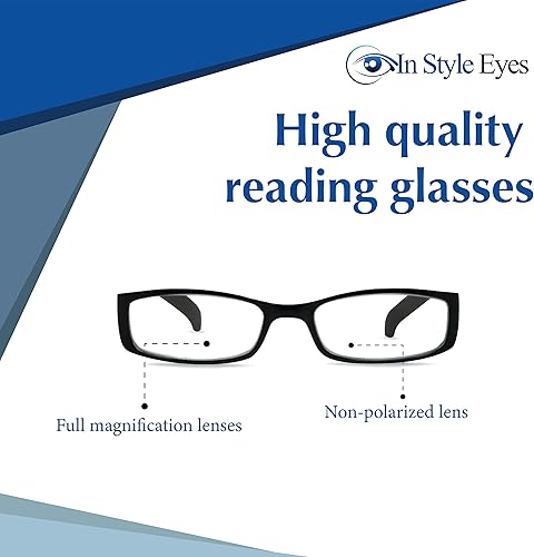 Miniatura 4 de In Style Eyes Los altos vidrios de lectura de la ampliación de la fuerza estupendos, diseño dominante griego grabado al agua fuerte laser