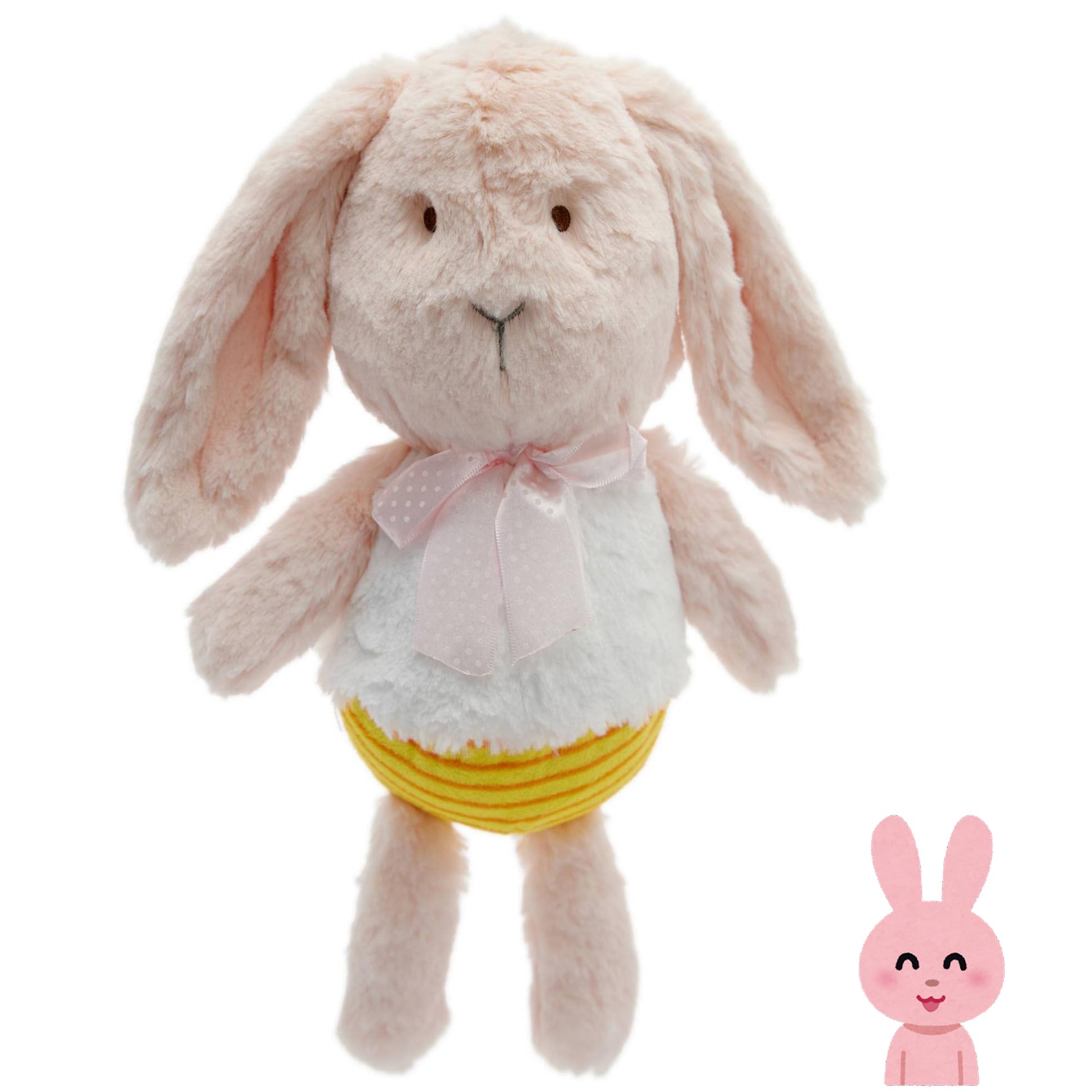 Qacksv Bunny Stuffed Animal, Cute Stuffed Bunny Rabbit, 12'' Rabbit Plush Friend Plush Toy Gifts for Girls Boys Kids